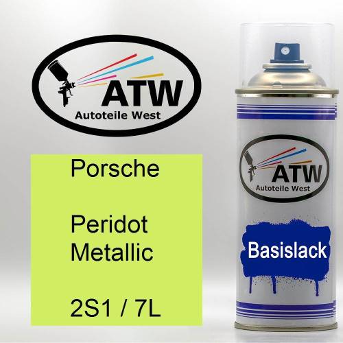 Porsche, Peridot Metallic, 2S1 / 7L: 400ml Sprühdose, von ATW Autoteile West.